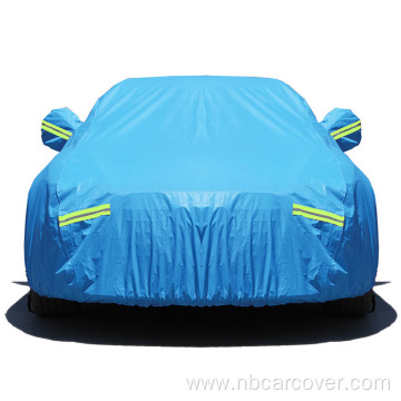 urethane elastic sewn custom blue cover for car